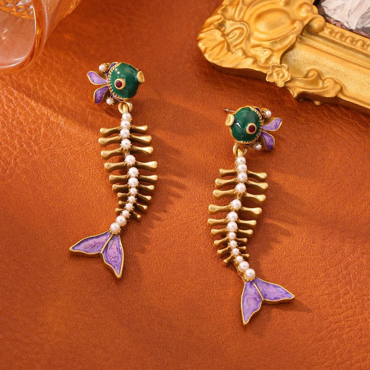 Vintage Fishbone Eardrops